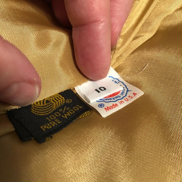 Larry Levine | Vintage Wool Draped Coat, Size 10 - Picture 5 of 8